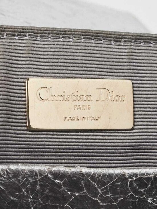Christian Dior Silver Cannage Quilted Leather Stardust Small Backpack Bag